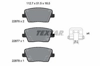 Textar Bremsbelagsatz, Scheibenbremse 2287601 FüR Hyundai