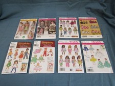 Uncut Simplicity Sewing Patterns For Doll Clothes Various size dolls Lot Of 8