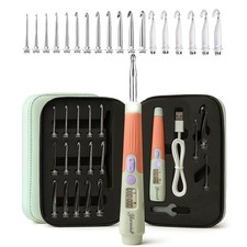 Yarniss Counting Crochet Hooks Set 18 Light Up Sizes 2.0-14.0mm Stitch Row ...