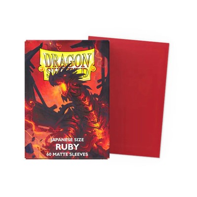 Dragon Shield Japanese Size Matte Sleeves (60) Ruby