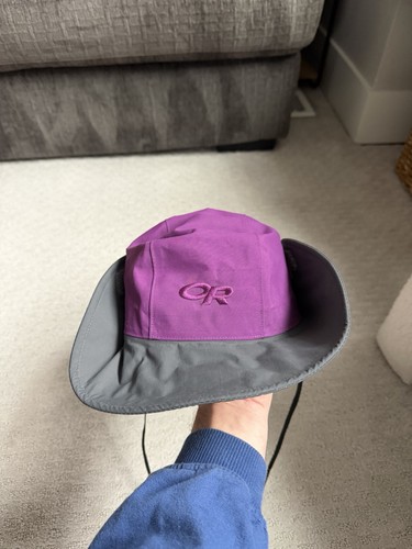 Outdoor Research Gore Tex Bucket Hat - Size Medium - Purple & Gray - Outerwear