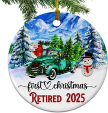 Retirement Ornament 2025, Best Retirement Gift for Woman Or Men - Retired Gifts