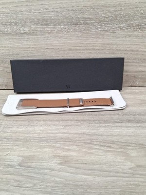 5.0 LeatherLuxe Straight Band | Chestnut/Cream with Titanium Size  Small  24mm