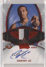 2008-09 Fleer Hot Prospects Rookie Red /25 Courtney Lee #125 Auto 0el