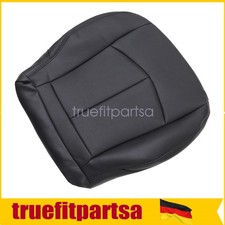 Für 02-09 Mercedes Benz E-Klasse - Fahrerseite Unterer Ledersitzbezug Schwarz