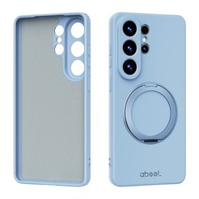 For Samsung Galaxy S25 S26 Ultra/Edge Mag Safe Ring Stand Liquid Silicone Case