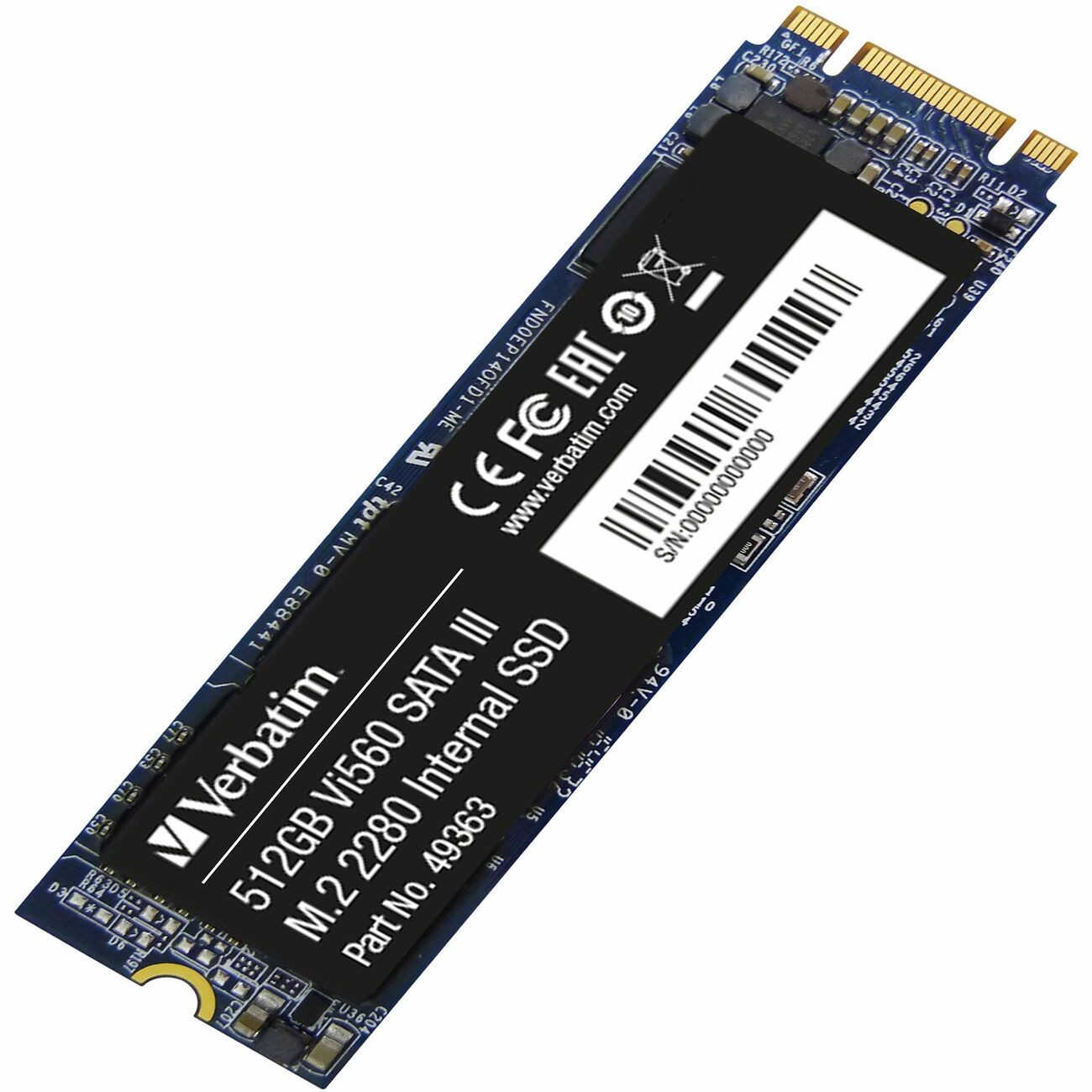 Внутренний твердотельный накопитель Verbatim 49363 Vi560 Sata Iii M.2 2280 объемом 512 ГБ