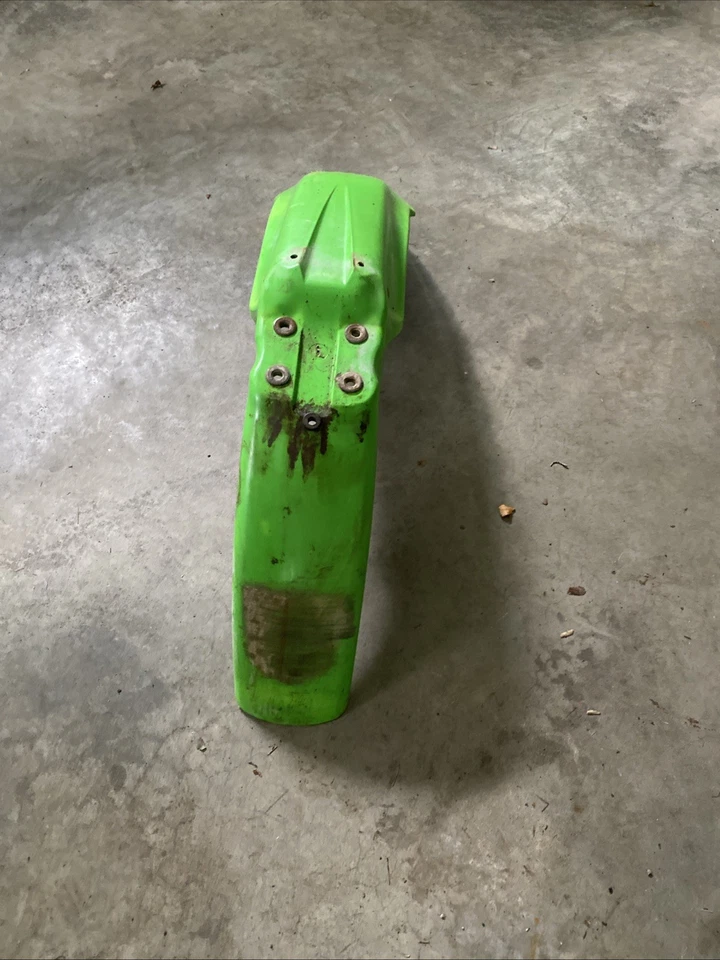Guardabarros delantero Kawasaki KX125 KX250 Acerbis verde 1993-2006 KDX220 KX500 KDX200 Foto 4 de 4
