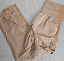 Women’s orange cream High-Waisted Shapewear Leggings L Moderate Abdomen/Butt/Leg