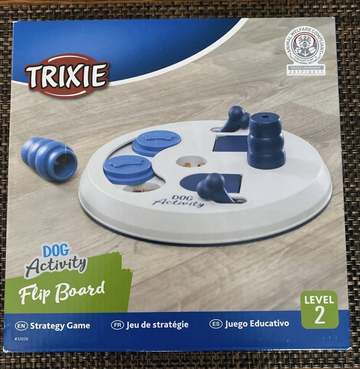 TRIXIE Dog Activity Flip Board | Level 2 Dog Puzzle | Intera