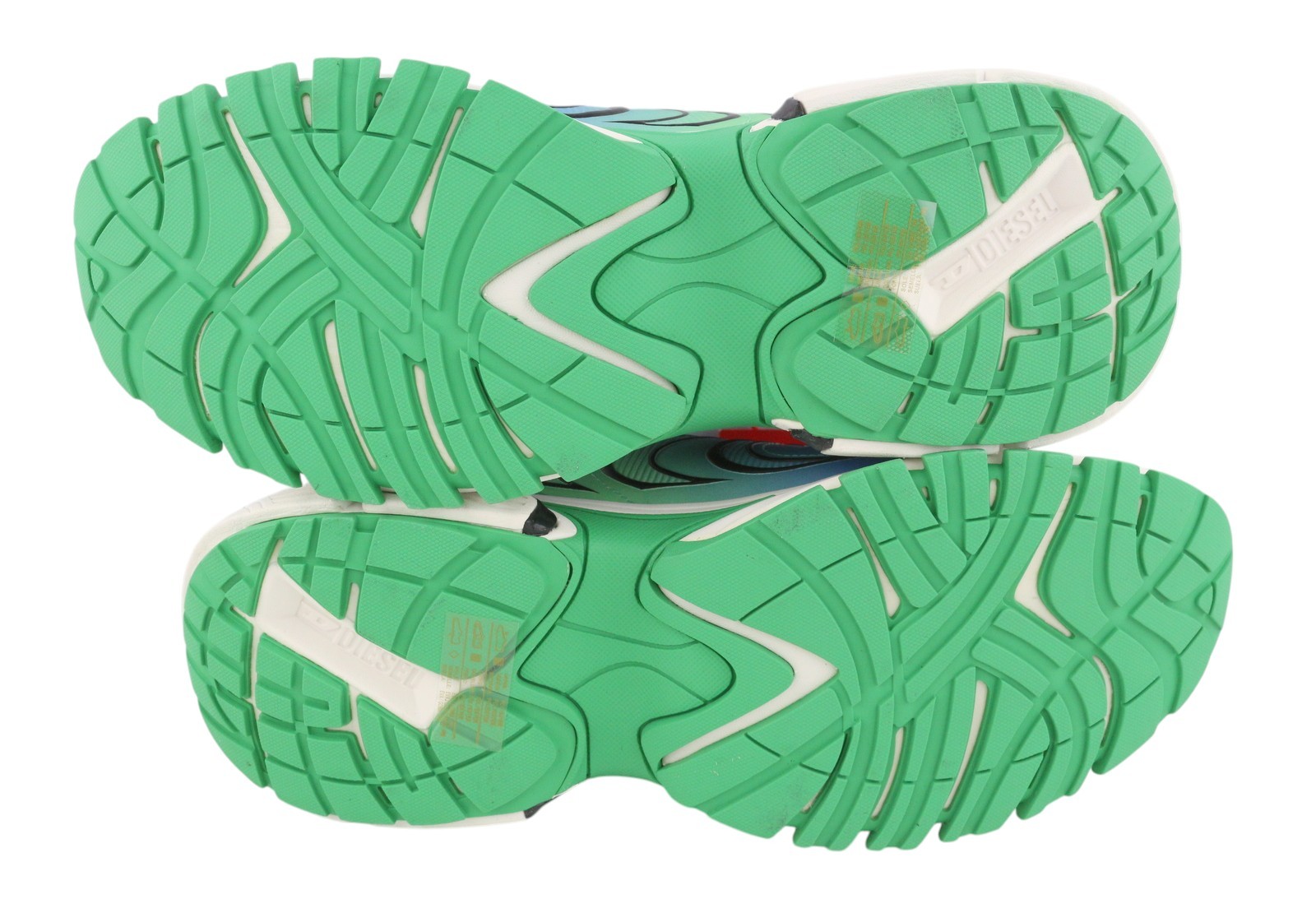 DIESEL S-Serendipity Pro-X1 Men Sneakers EU42 Blue & Green Panelled Low RRP275 image 9