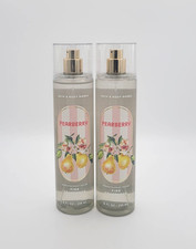 Bath Body Works Pearberry Fine Fragrance Body Mist Spray 8 oz New Set of 2
