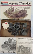 Monogram  Jeep Hotchkiss and 37mm gun