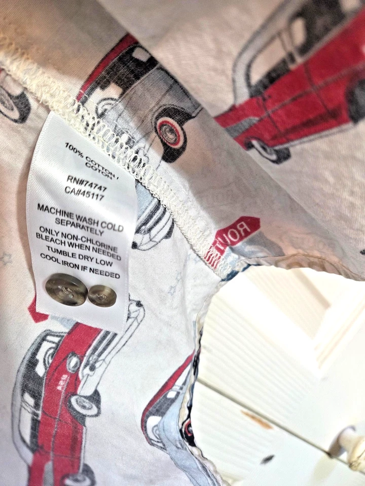 Redhead Shirt Mens Size L Button Up Route 66 Classic Cars Print Chest Pocket - Image 4 of 4