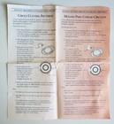 Creative Memories Custom Cutting System CIRCLES OVALS 7 pcs directions — photo 2