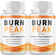  2 Pack Burn Peak Advanced Formula Natural Energy  Fitness Vitamin 120 Capsule