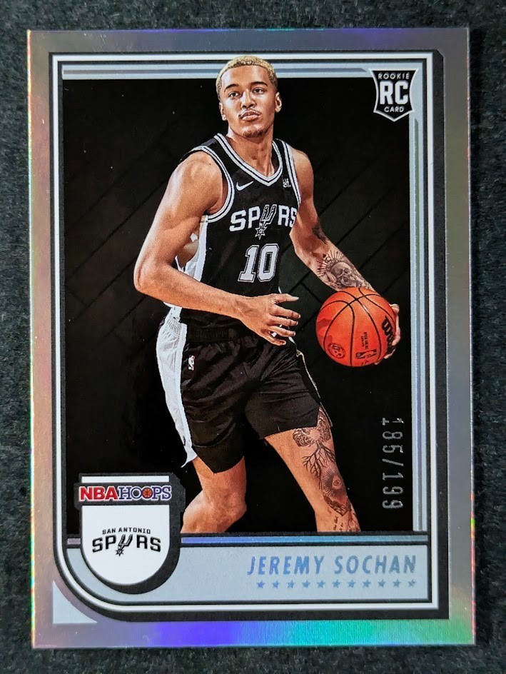 2022-23 Panini NBA Hoops JEREMY SOCHAN 185/199 Rookie RC Silver SP #239