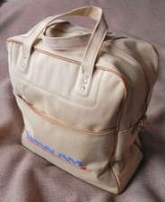 Pan Am Airlines "First Lady's Luncheon" Canvas Travel Bag Tote 1986, 13.5"x12"