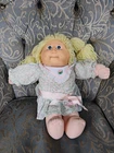 Vintage Cabbage Patch Kids Girl Doll #12 Double Lemon Ponytails TLC