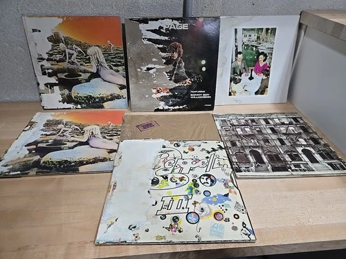 Lot ORIGINAL LED Zeppelin Vinyl Record Albums Presence Page House Holy Out Door