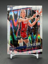 2025 Panini Prizm WNBA White Seismic Prizm #104 LUCY OLSEN Washington Mystics RC