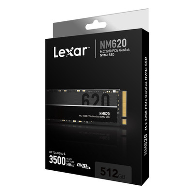 Lexar SSD NM620 512GB m.2 Solid State Drive Disk NVME PCIe3 LNM620X512G-RNNNG