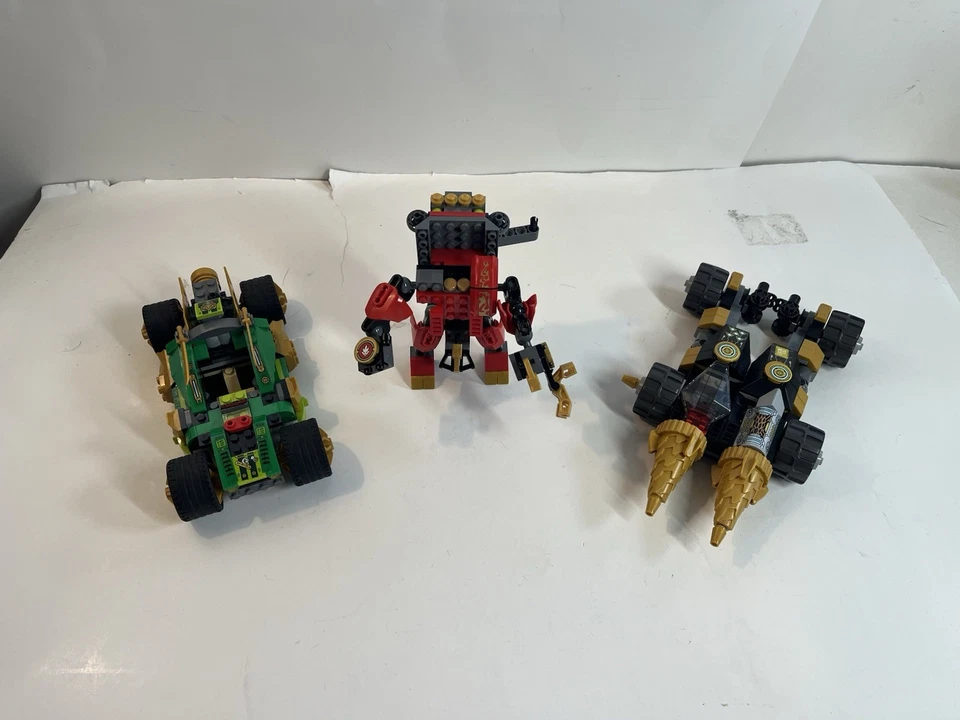 LEGO Ninjago LOTE de 3 coches/vehículos y piezas mecánicas incompletas Foto 3 de 4