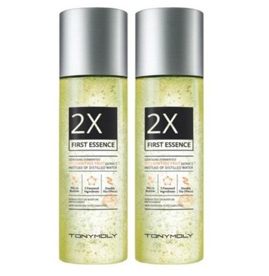 TONYMOLY 2X First Essence 200ml x 2 | Fermentierte Hautpflege | Aufhellend & ...