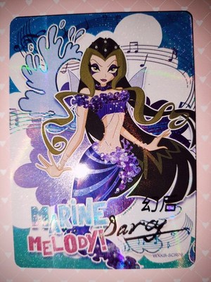 Winx Club Trading Card / Rainbow Chuangxia SCR Darcy ''Marine Melody'' WXKB-SCR09