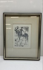 Don Quixote By Salvador Dali 15x12 Inch Framed Etching
