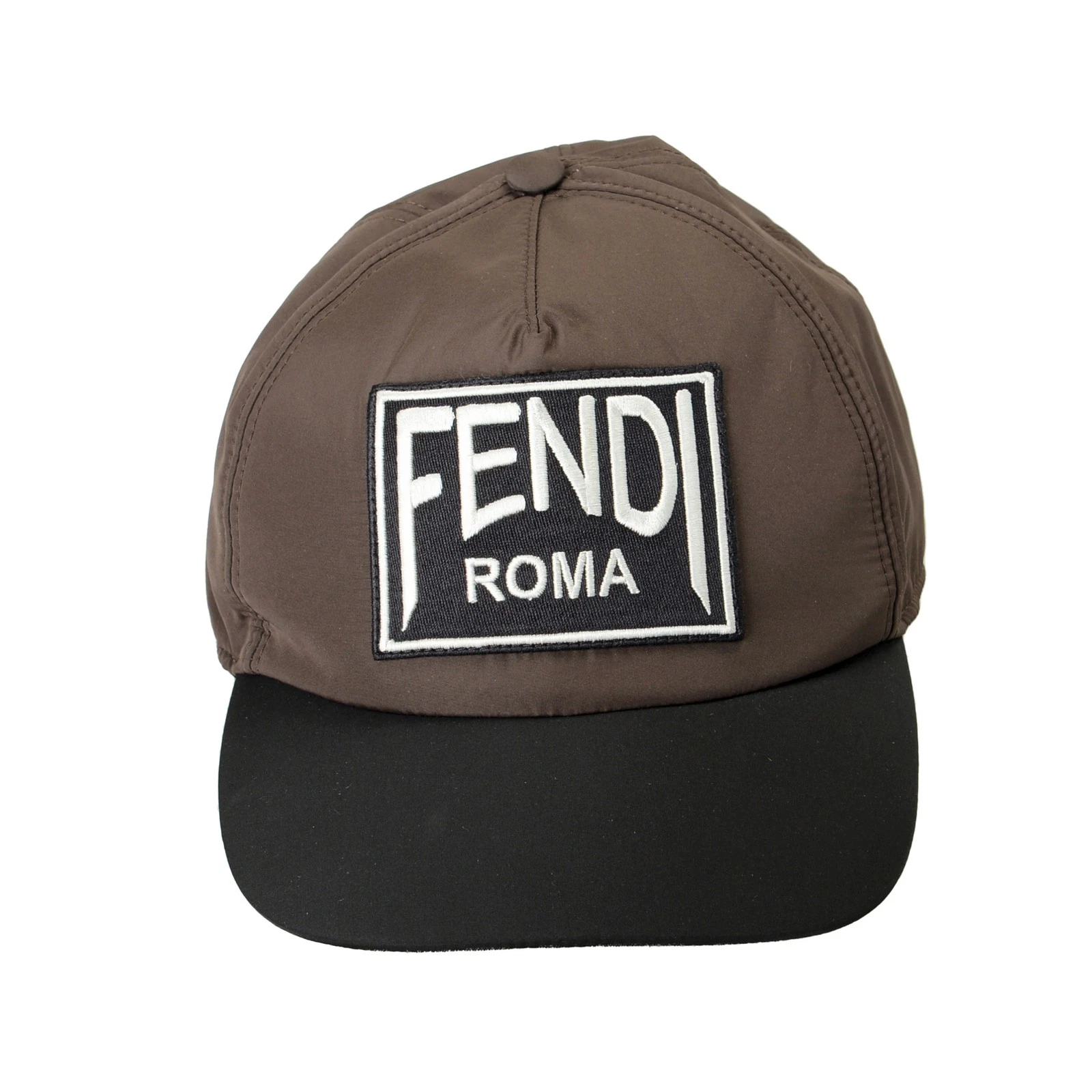 Fendi — Fendi Men's Logo Print Baseball Hat Cap Size Adjustable with Closure