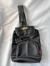 Vintage Y2K MUDD Girls Women’s Purse Bag Mini Backpack Black Zipper