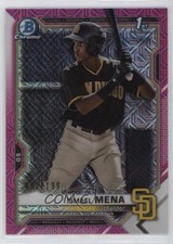 2021 Bowman Chrome Prospects Mega Box Pink Mojo Refractor /199 Ismael Mena 09if
