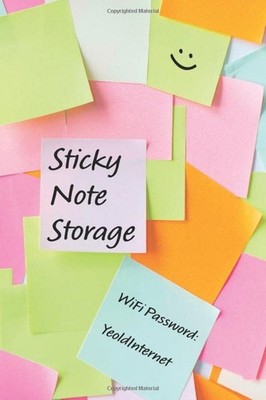 Sticky Note Storage: Internet Password Keeper Organizer