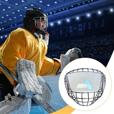 Hockey Helmet Cage with Clear Visor Practical Easy Use Face Shield Protector