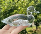 Vintage Fenton Art Glass Duck Figurine Paperweight Retro 20th C.