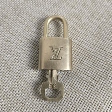 Louis Vuitton Lock  Key 306 Padlock Gold Authentic