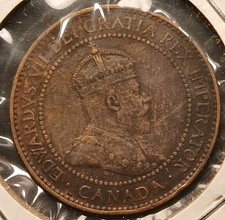 1908 Canada Edward VII Large Cent #5
