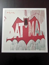 ANDY WARHOL Numbered Litho CMOA Poster 19.5x19.5" POP ART Batman