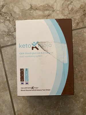 KETO MOJO GK+ Bluetooth Glucose & Ketone Testing Kit