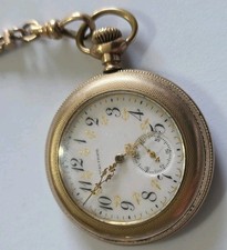1906 WALTHAM Size 6s 15j Model 1890 Grade SEASIDE Pocket Watch GF Case 20 years