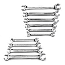 New Craftsman 10 Pcs Full Polish Inch Lineflare Nut Wrench Set Sae And Metric