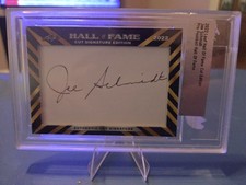 Joe Schmidt 2022 Leaf Hall of Fame Cut Signature Edition Auto Lions HOF