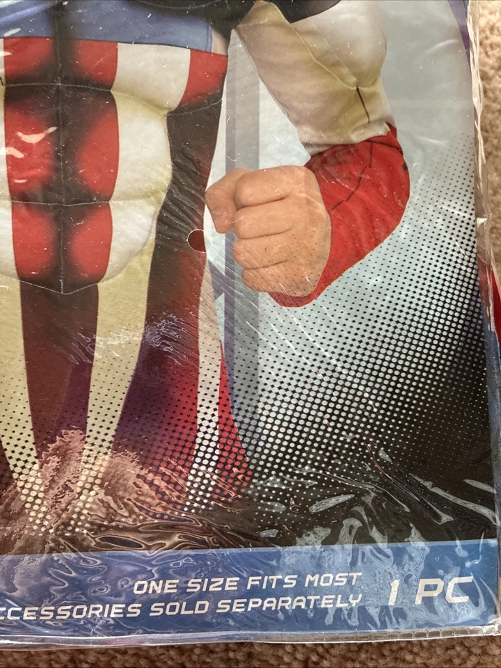 Camisa Marvel Avengers Capitán América Musculosa Niños Talla Única 6+ Top Superhéroe Foto 4 de 4