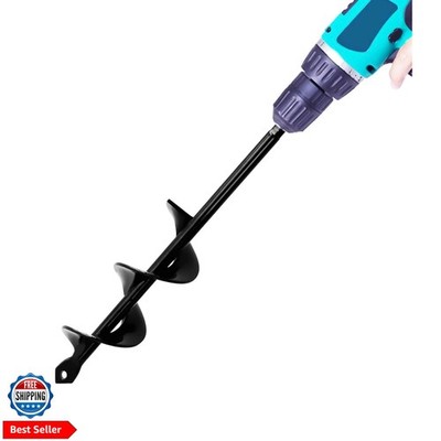 Garden Auger Drill Bit for Planting   1.6x9 Inch Garden Auger,Rapid Planter B...