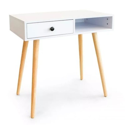 Konsolentisch Schminktisch Atemberaubend Küche Flur 2 Schubladen Modern Regal Weiß