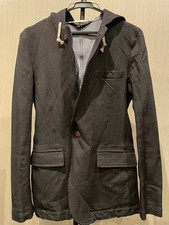 Comme des Gar ons Homme Plus 09SS Black Reversible Hooded Jacket SS Used