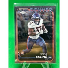 2024 Topps Chrome #222 Audric Estime RC Denver Broncos