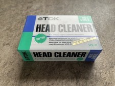 TDK VCL-11 VHS-C / S-VHS-C Camcorder VCR Head Cleaner Cassette Tape Dry Type NEW