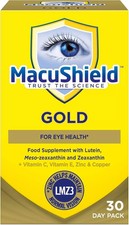 MacuShield Gold – 30 day pack, Eye Health Food Supplement containing Lutein, Zea